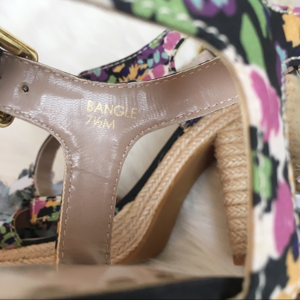 Tahari Floral Espadrille Chunky Heel Sandal - Picture 7 of 7